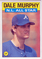 1986 Topps Baseball Cards      705     Dale Murphy AS